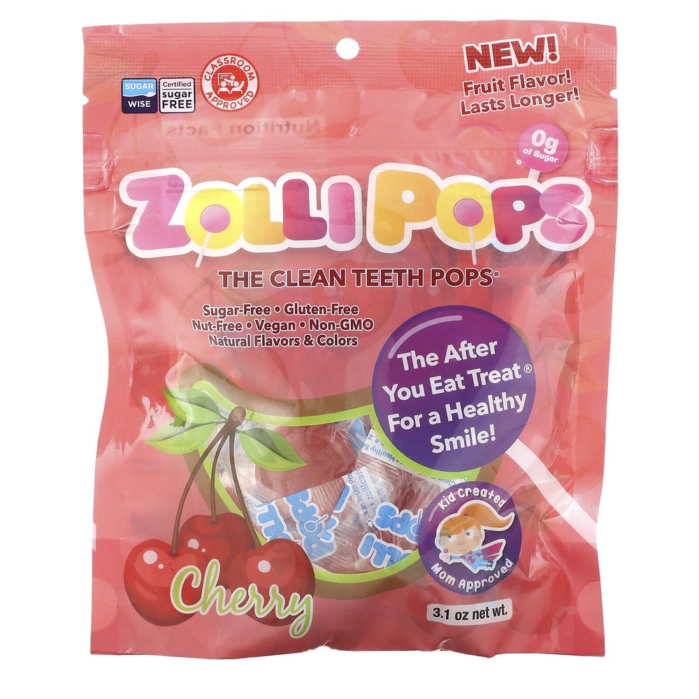 The Clean Teeth Pops, Cherry , 3.1 oz