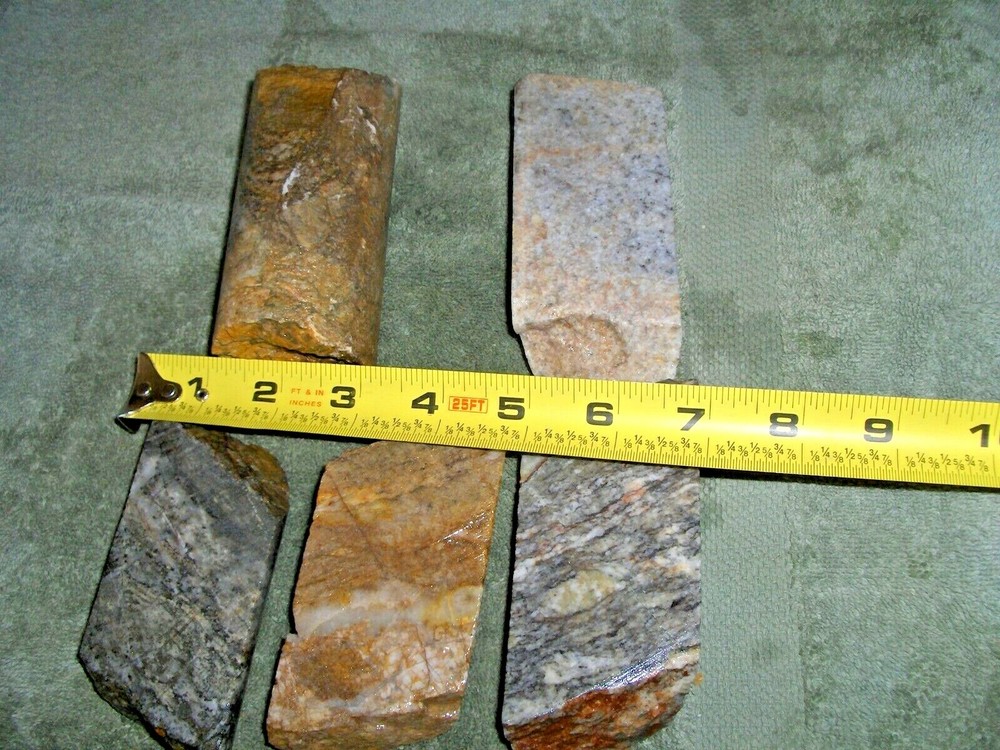 Split Drill Core Samples From Alaska Gold Mine 5 Pieces # 8