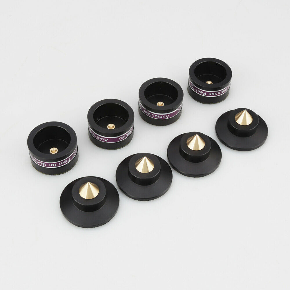 4PCS Speaker Isolation Feet Subwoofer Floor Protector Turntable Stand Spike Pad