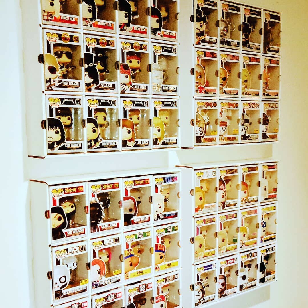 Funko Pop display case by Mk Kubbies 4-PACK Holds 48+pops