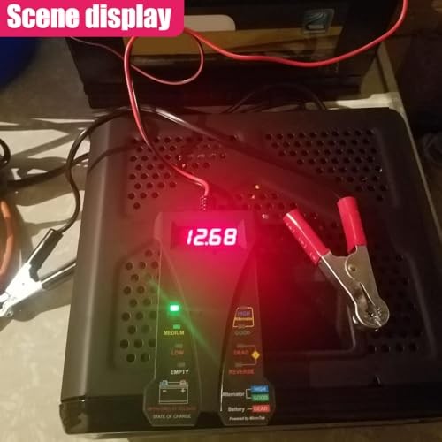 12V Digital Car Battery Tester Voltmeter - Alternator Charging System Analyzer