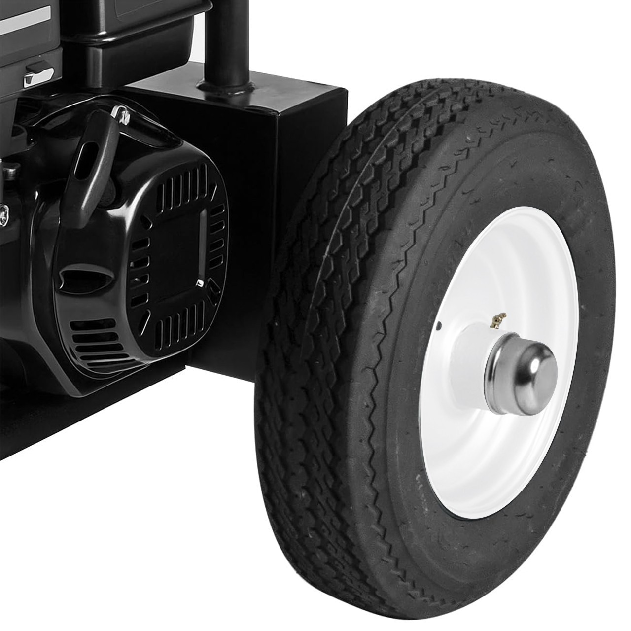 Log Splitter Wheel on 4.80 – 8 Load Range C Tire  - 1" Center Bearing