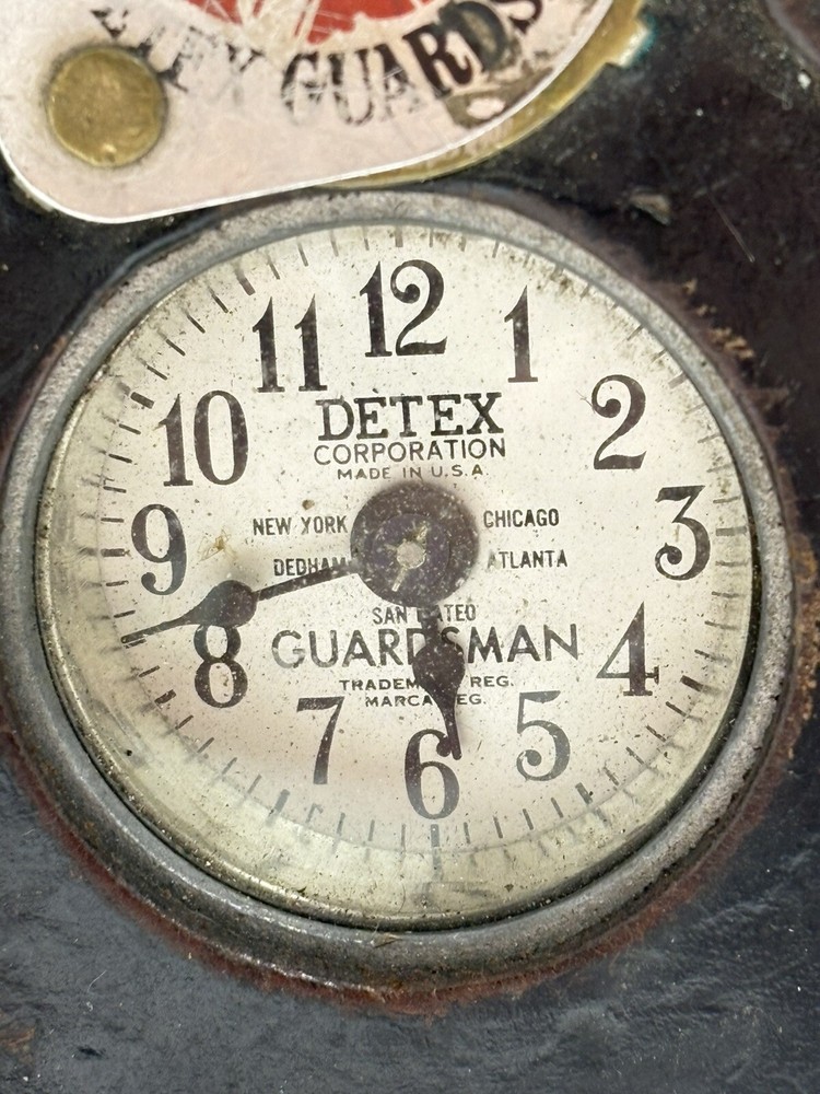Security Guard Guardsman Clock with Leather Case