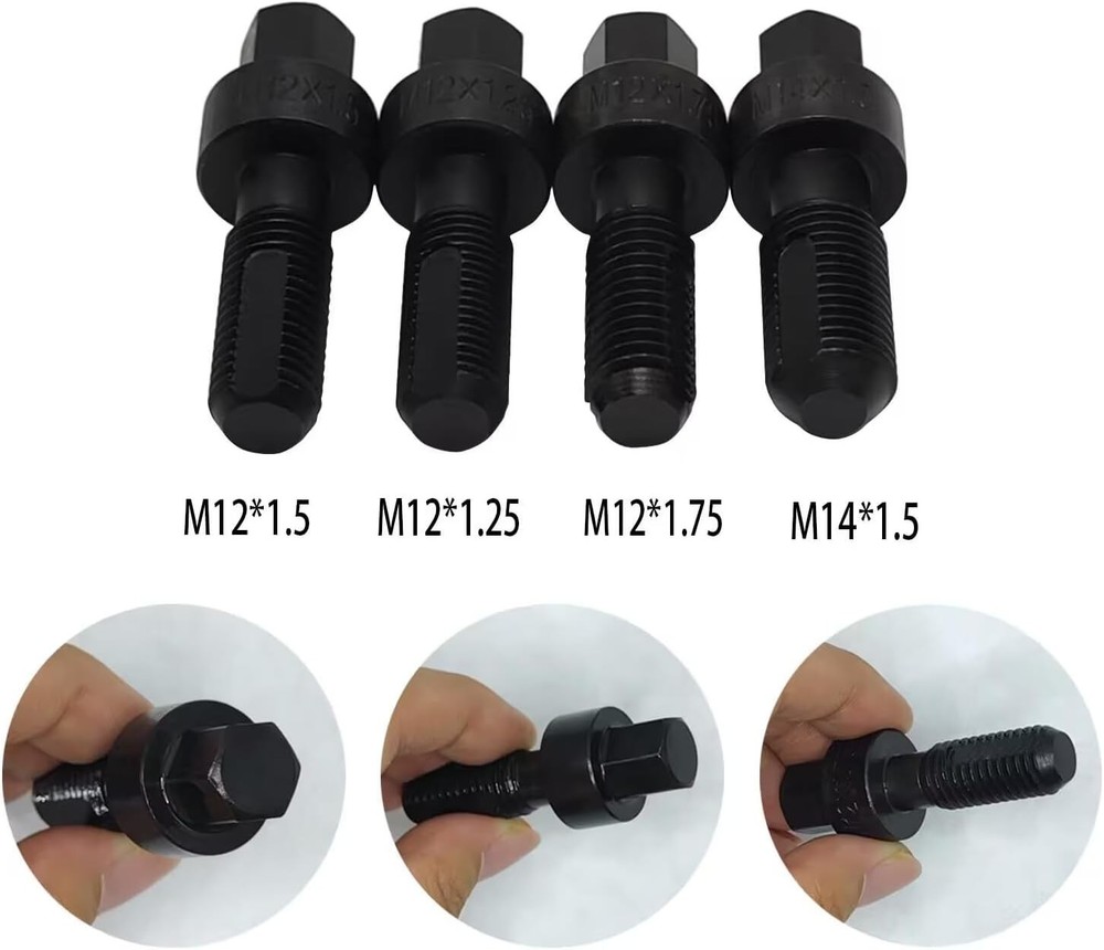 Wheel Stud Thread Repair Kit FOR Stripped Lug Threads M12 M14 Re-Thread Tool