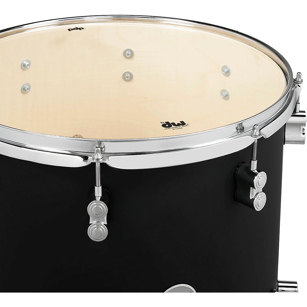 PDP by DW Concept Maple 7-Piece Shell Pack with Chrome Hardware Satin Black