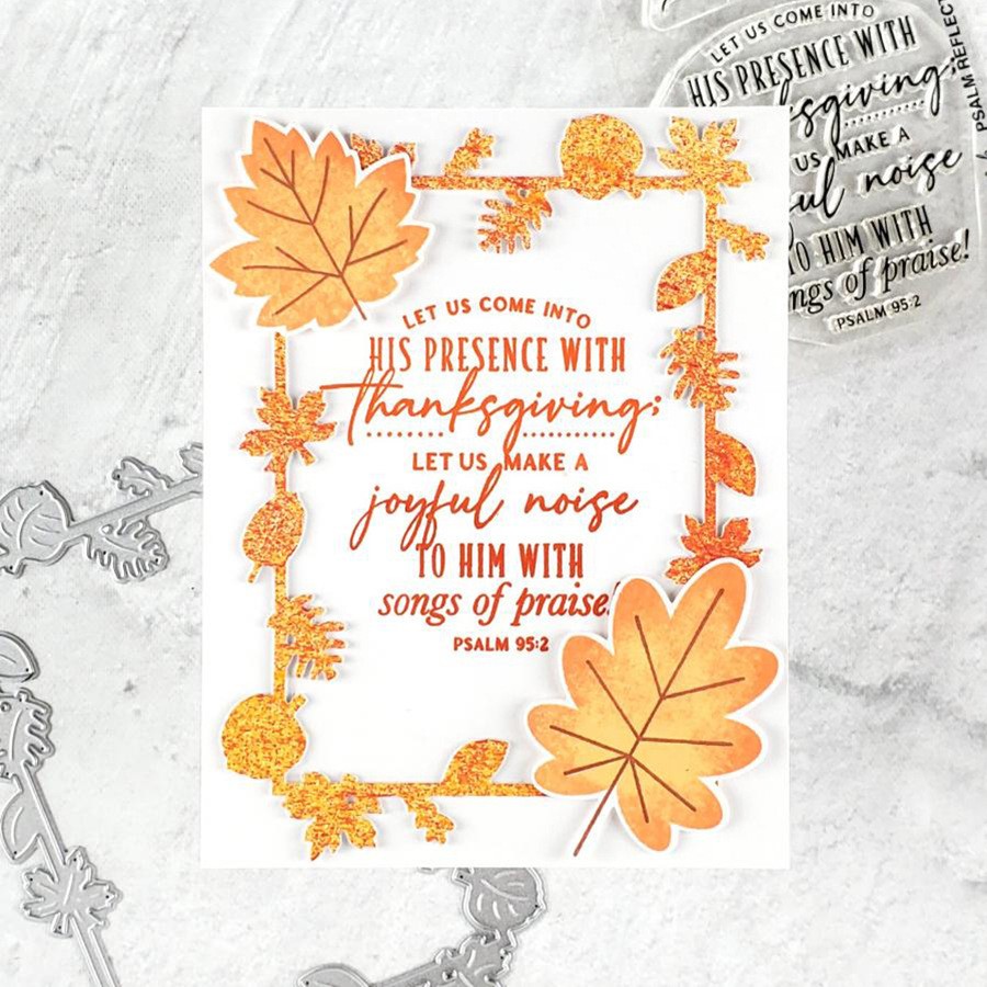 Leaf Background Frame Metal Cutting Dies DIY Diary Decorative Embossing Mold
