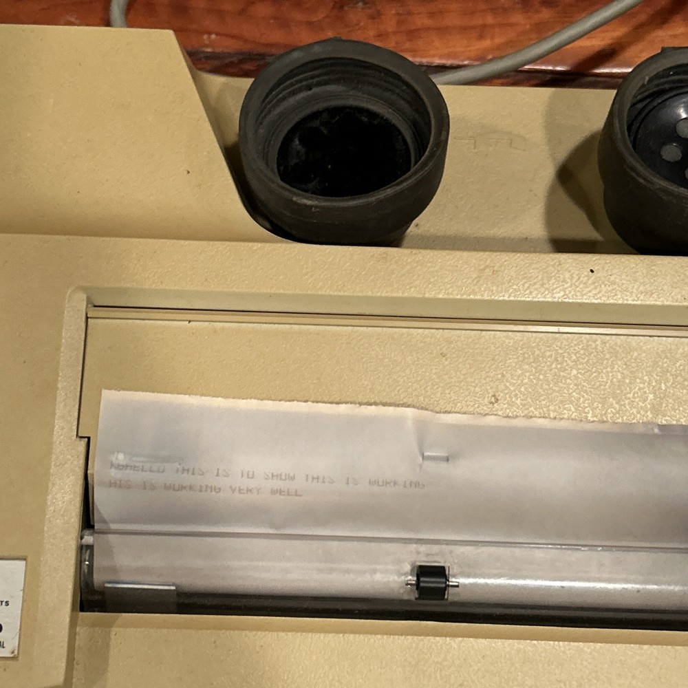 Texas Instruments Silent 700 Model 745 Portable Data Terminal – Working