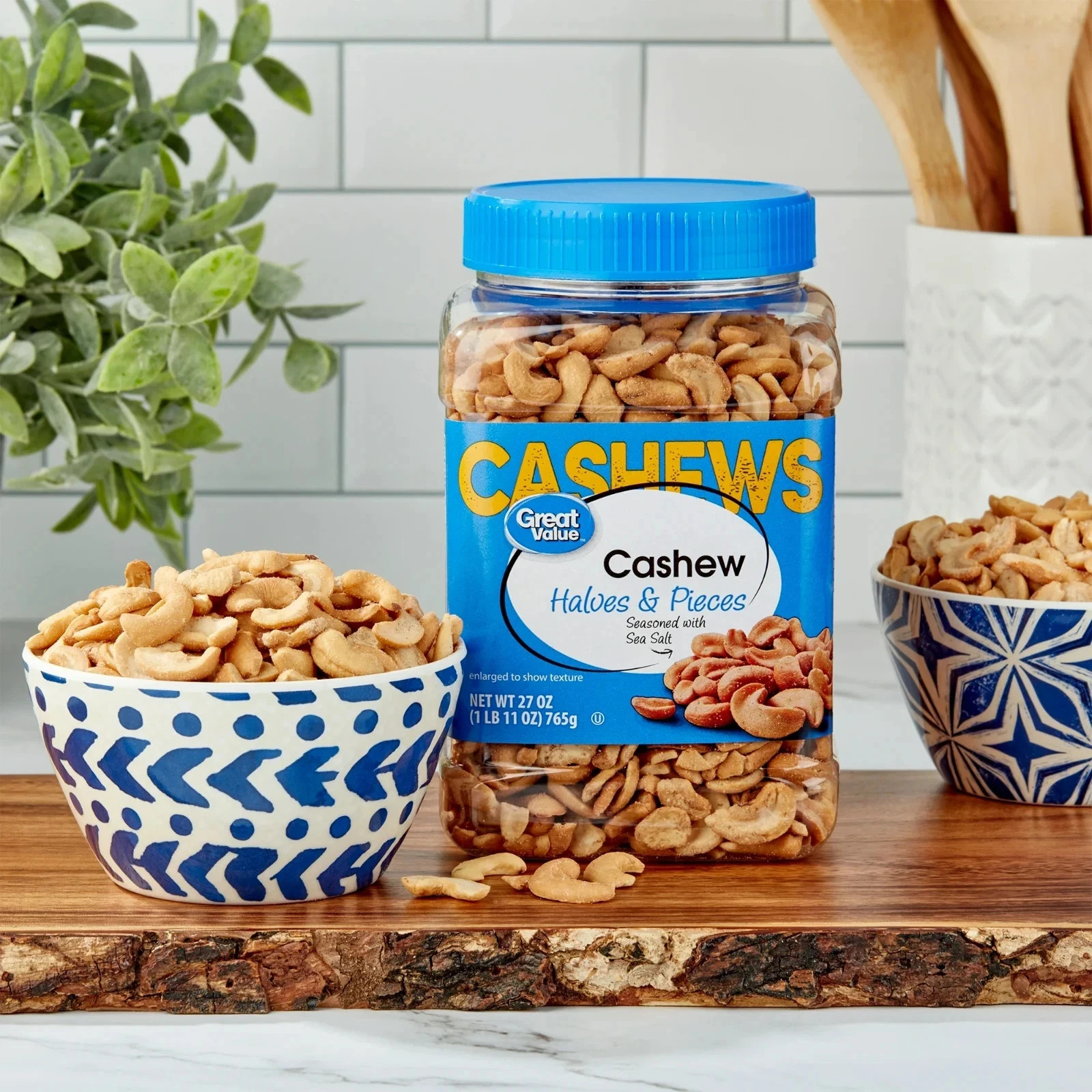 Great Value Cashew Halves & Pieces, 27 oz