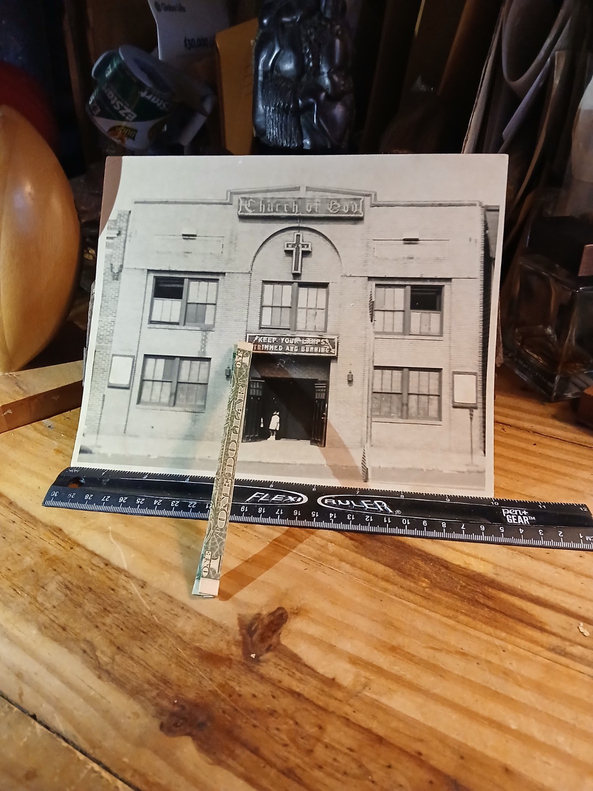 Antique African American * COLORED GIRL * STANDING * CHURCH OF GOD