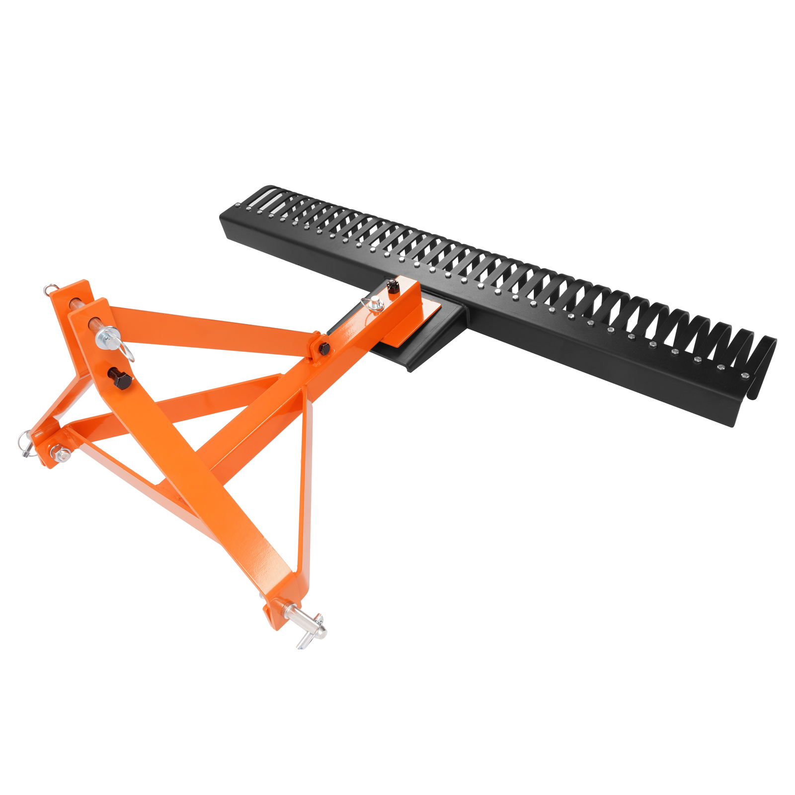 Garden Tool 60" 5 FT 3-Point Landscape Rock Rake For CAT 1 Tractor Grass Comb