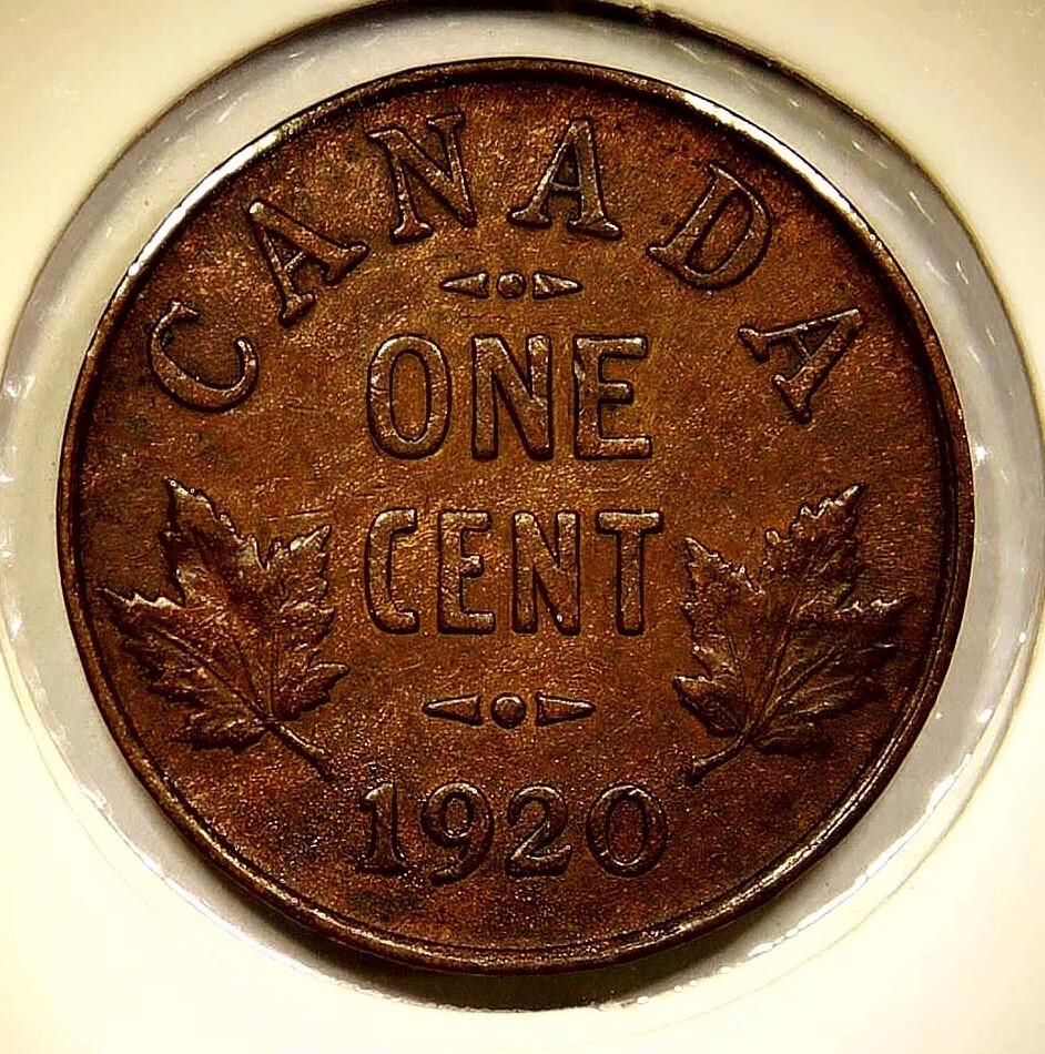 1920 Canada Small Cent King George V
