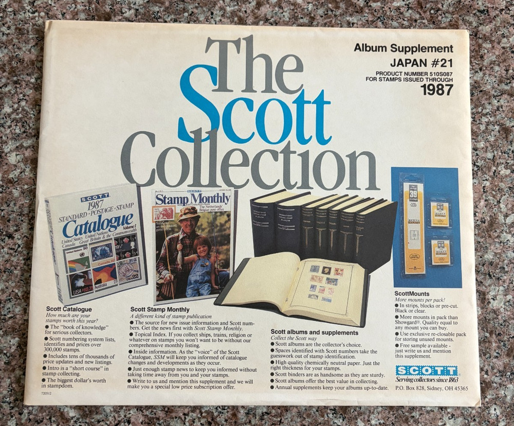 1986, 1987, 1991 Scott Album Supplement Packages - 5 Packs, All Different