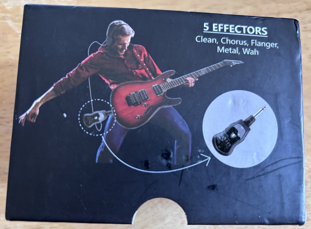Portable Synthesizer Guitar Effector B6: 5 Effectors Red (Open Box)