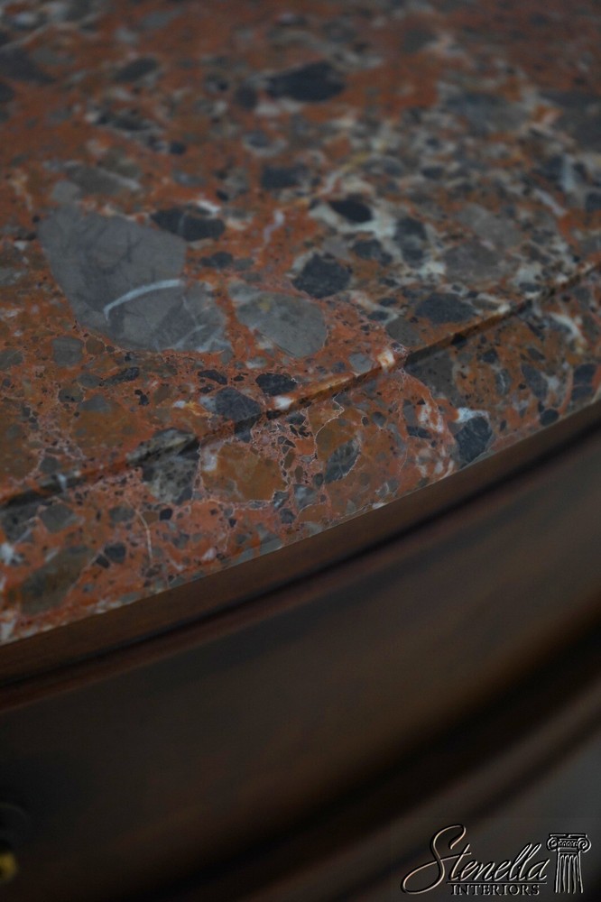 L68885: CENTURY Cherry 12 Drawer Marble Top Server Console