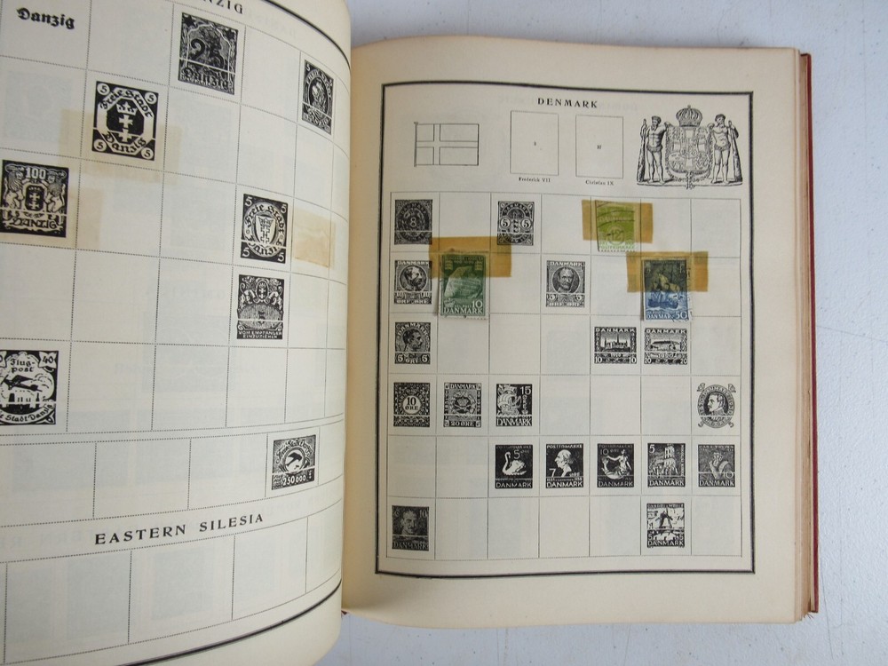 Modern Postage Stamp Album Book 1946 With Stamps