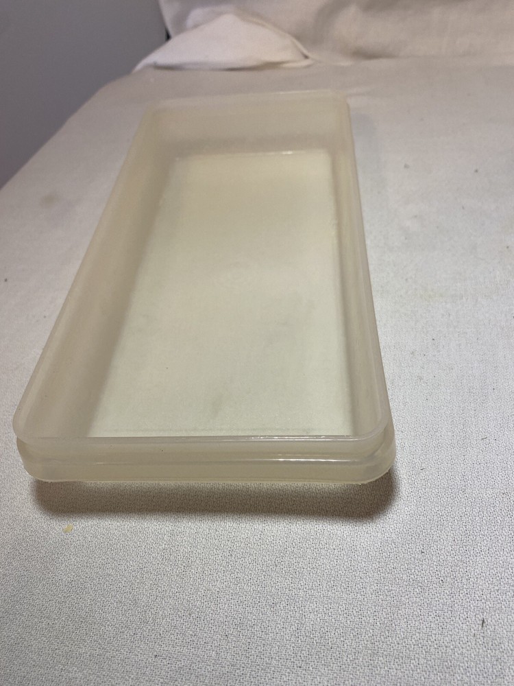 Vintage Tupperware #524 Clear Rectangle Container Replacement Part USA Bottom