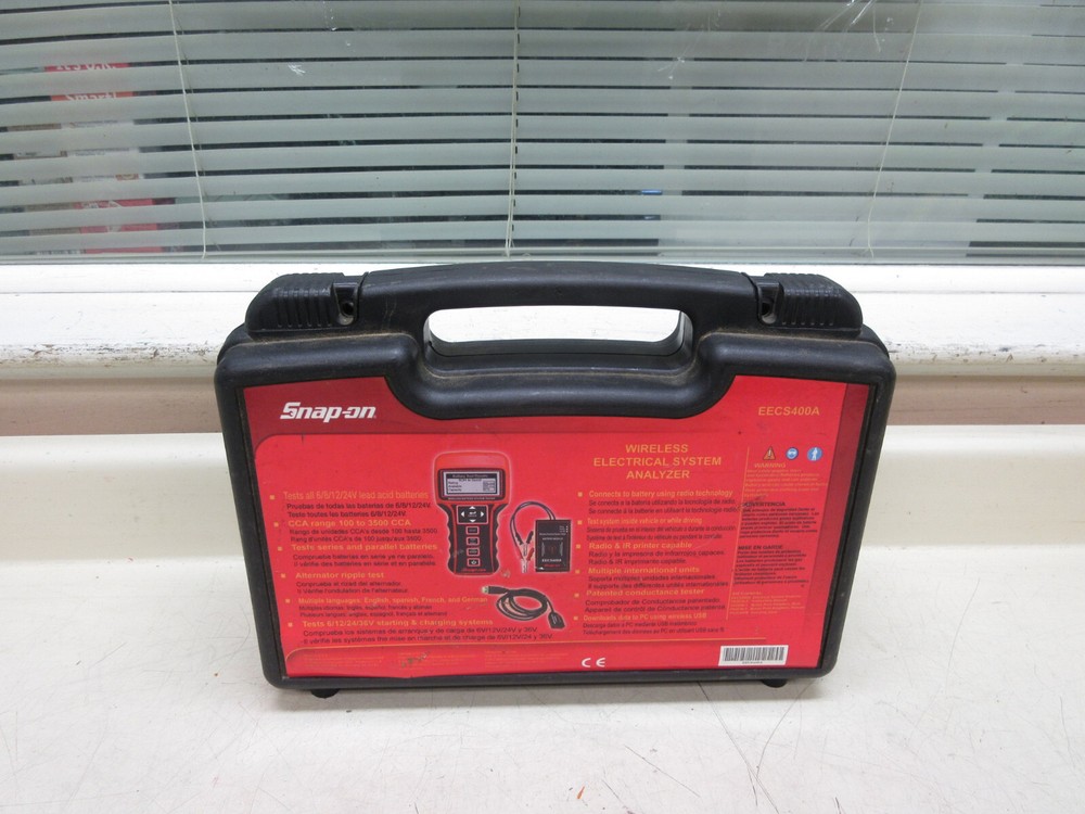 Snap On EECS400A Wireless Electrical Battery System Analyzer w/ Case Used