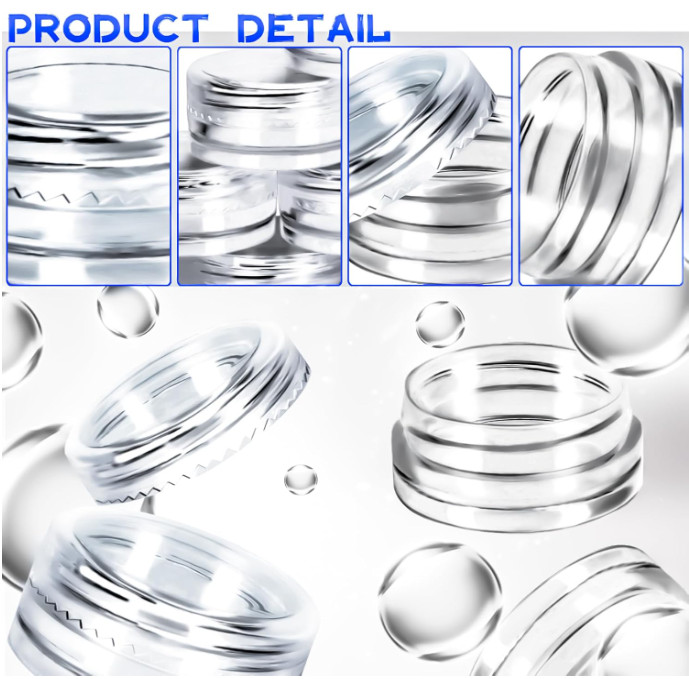 100 Pcs 3G Empty Plastic Containers with Lids,Tiny Makeup Sample Containers Smal