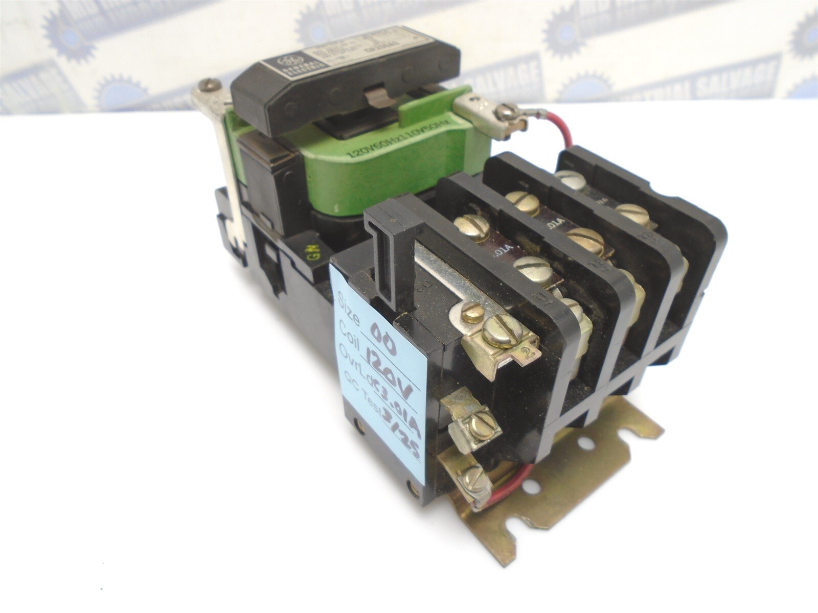 GE - CR206A0 - SIZE 00 STARTER CONTACTOR 9A - 115-575V - 1/3-2HP - 110/120V Coil