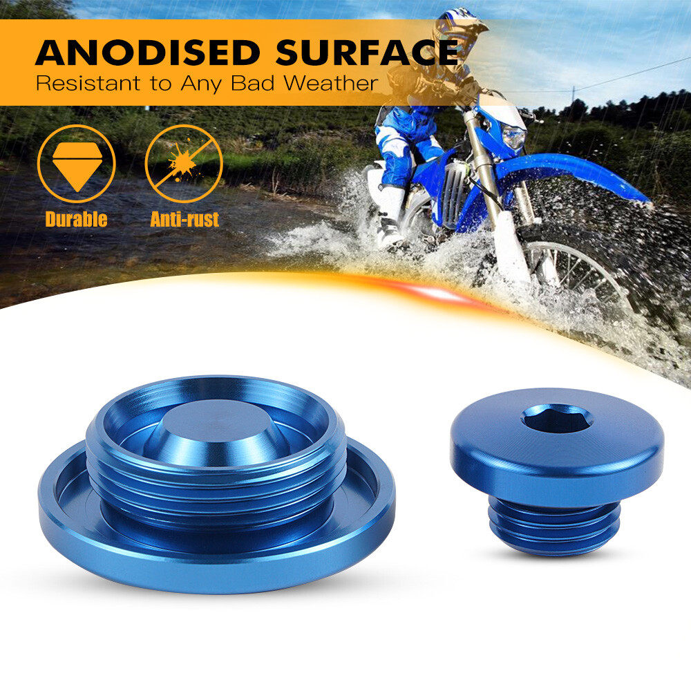 CNC Crankcase Engine Plugs For Yamaha YFZ450 2004 2005-2009 YFZ 450 2012-2013