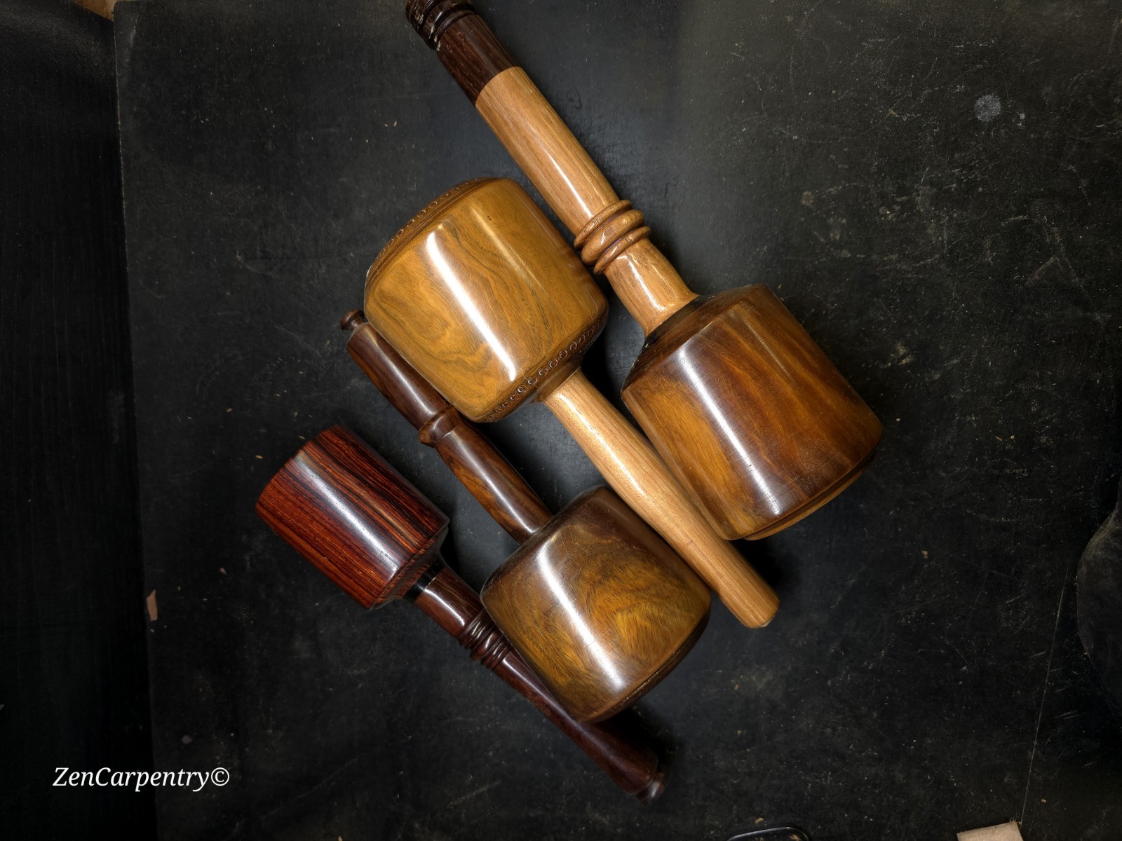 Lignum Vitae 44 Oz Lawn Ball Wood Turning Carver Mallet Blank