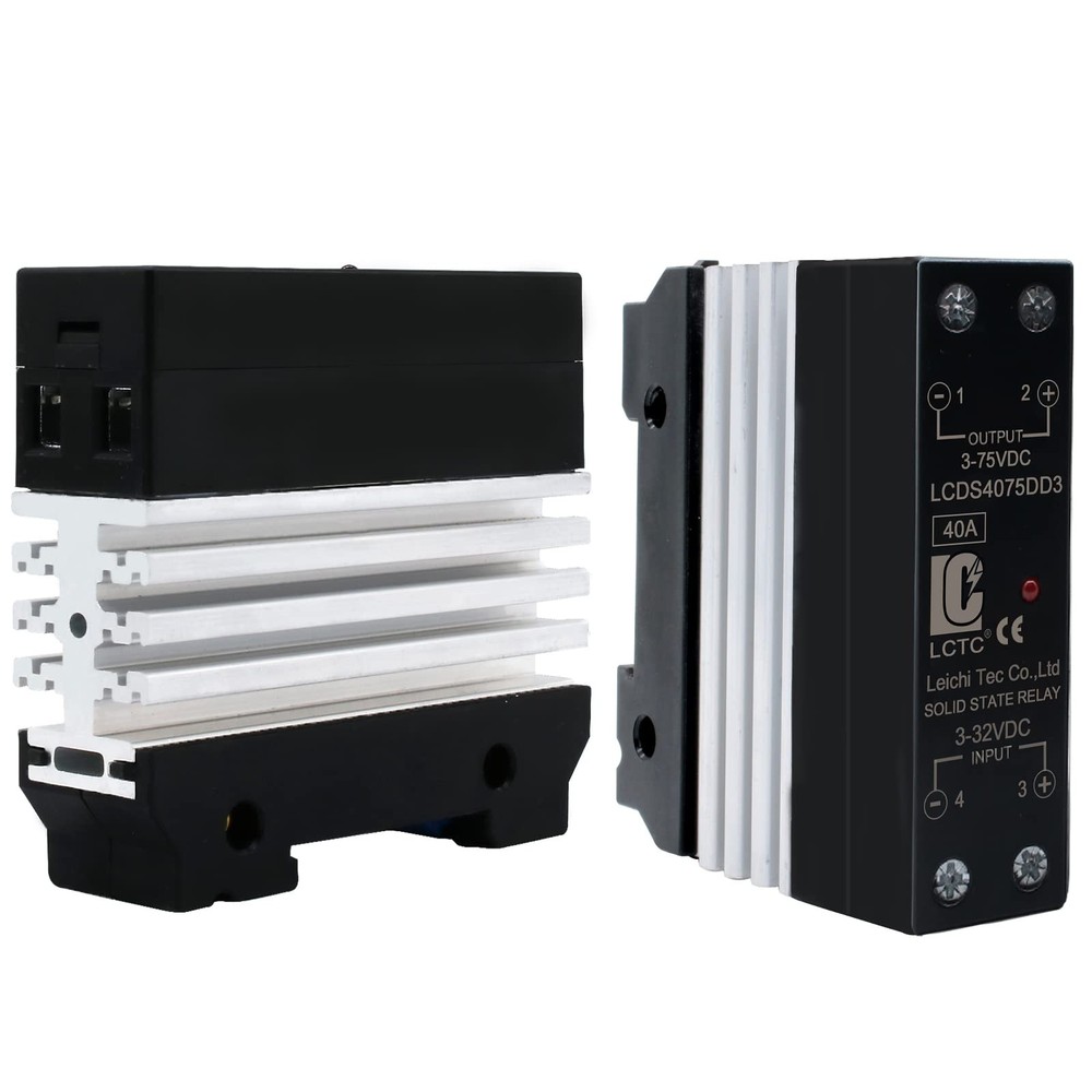 SSR 40 DD Solid State Relay DC to DC 3-32V Input 3-75V Output with Radiator