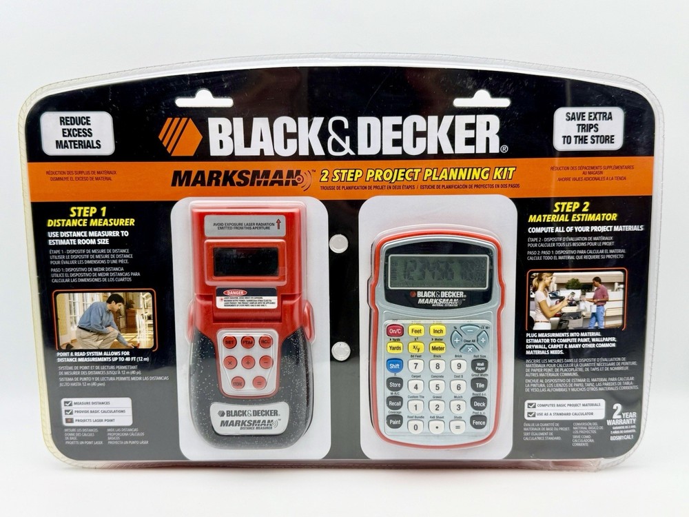 Black & Decker Marksman 2 Step Project Planning Kit & Materials Calculator