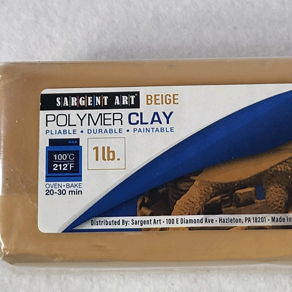 Sargent Art Black Polymer Clay 1lb