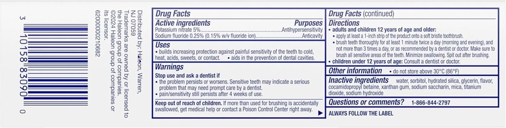 Sensodyne Pronamel Multi-Action Fluoride Toothpaste Cleansing Mint 4 Oz (3 Pack)