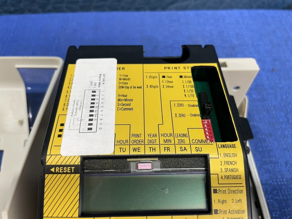 Widmer T-4U Electronic Time Clock & Date Stamp Recorder