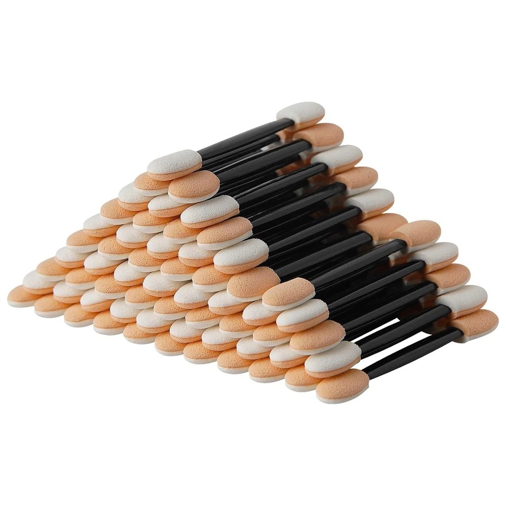120 Pack Disposable Eyeshadow Brush, Double Ended Sponge Eye Shadow Applicator