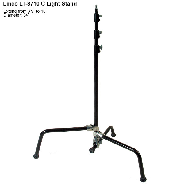 10' Linco Compact Portable Adjustable C Light Stand for Photo Lighting Studio