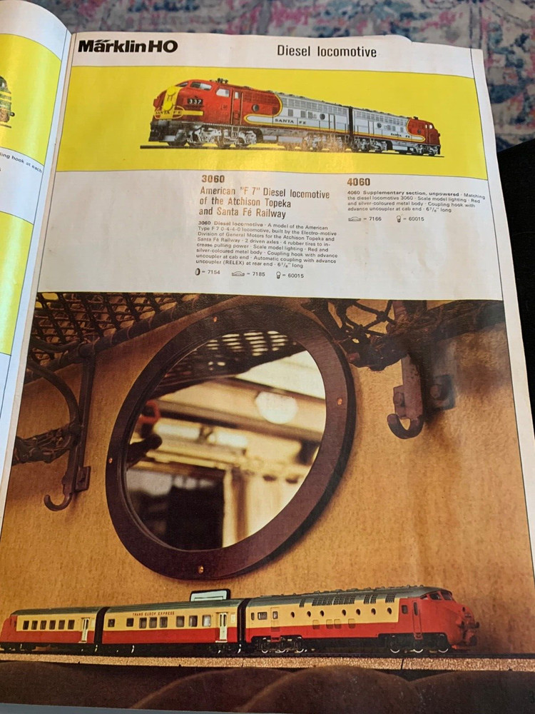 1973 Marklin E model train brochure in English