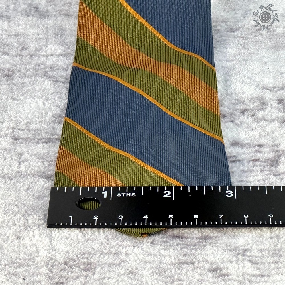 Vintage Superba 100% Dacron Polyester - Blue Orange Brown Green