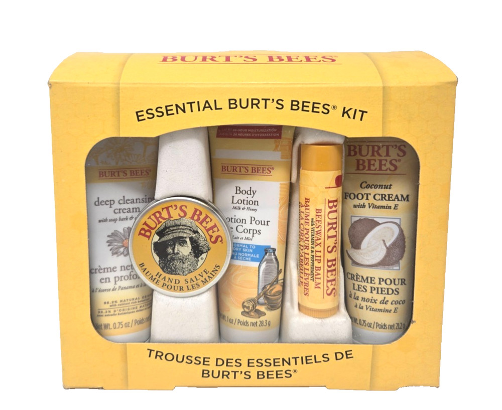 Burt's Bees Essential 5pc Travel Size Kit