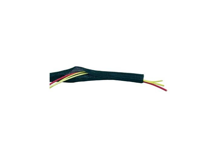 Big End Performance 1/2In X 10Ft Black Braided Flex Wire Wrap