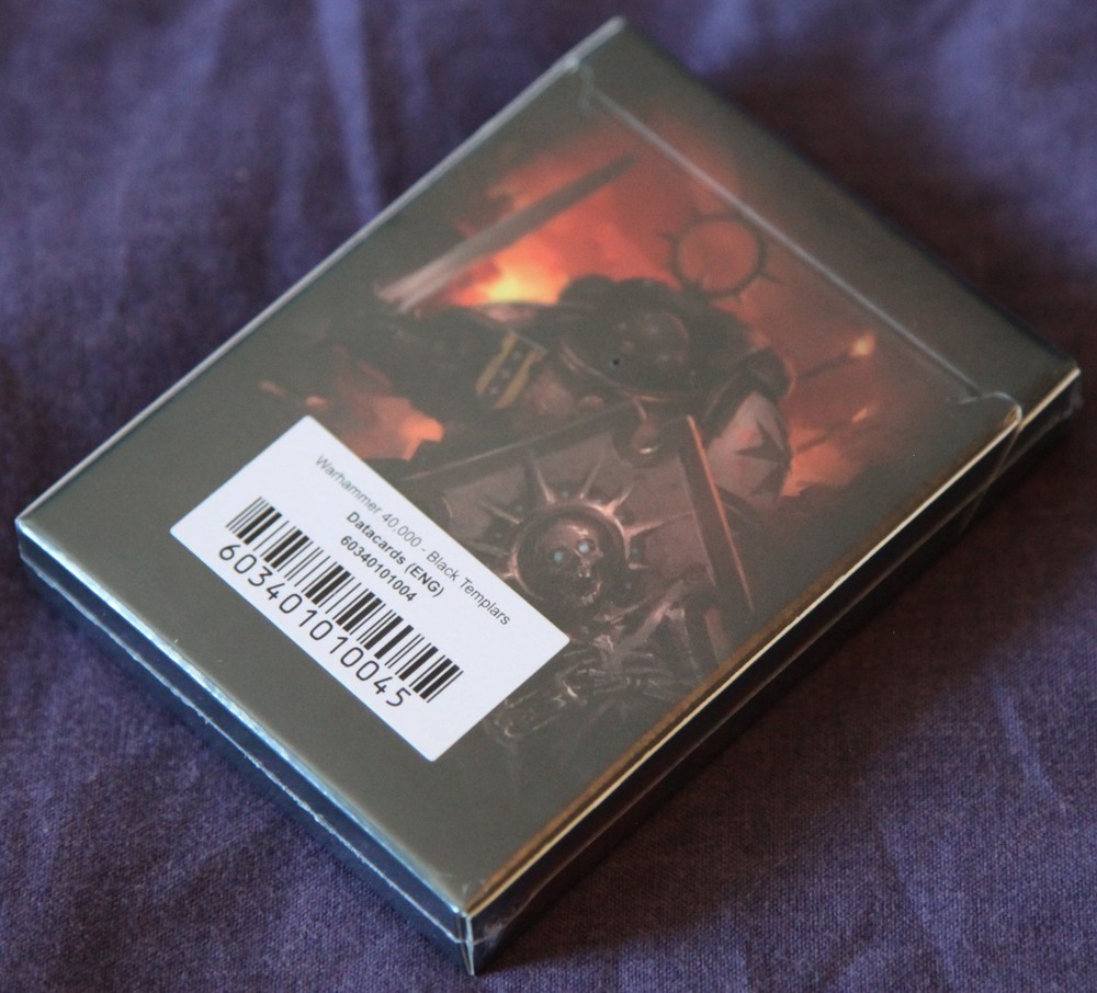 Sealed Black Templars Codex+ Data Cards Supplement Limited Edition Warhammer 40k
