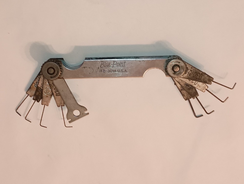 Blue Point Wire Gap Gauge FB-301A ENGRAVED INITIALS