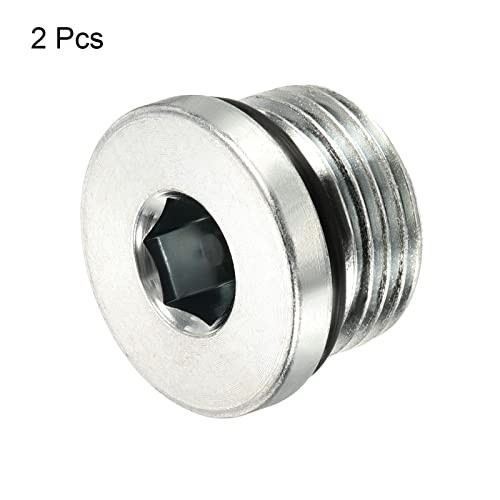Internal Hex Head Pipe Fitting Plug Pack Male Thread 45# Steel 3/4-16UNF 2