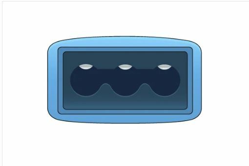 Philips M1669A Compatible 3 Lead ECG Trunk Cable