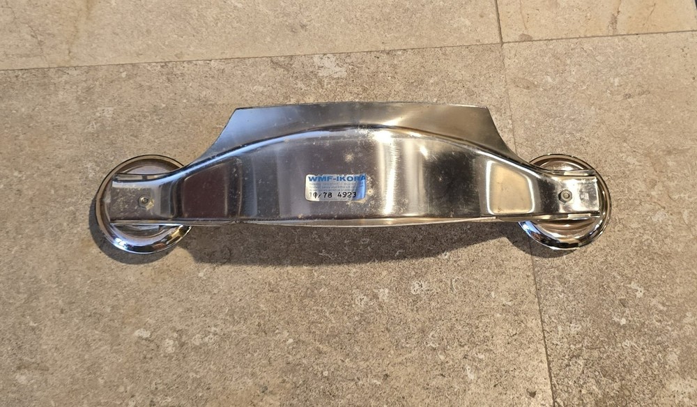 Midcentury WMF Ikora Silver plate Brass 2 Candle holder Germany