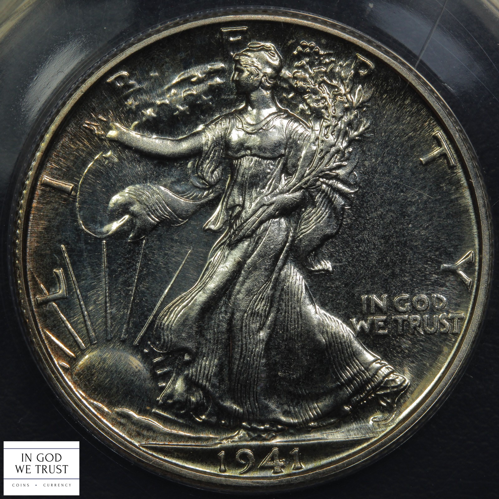 1941 PROOF Walking Liberty Silver Half Dollar 50C ANACS PR 64