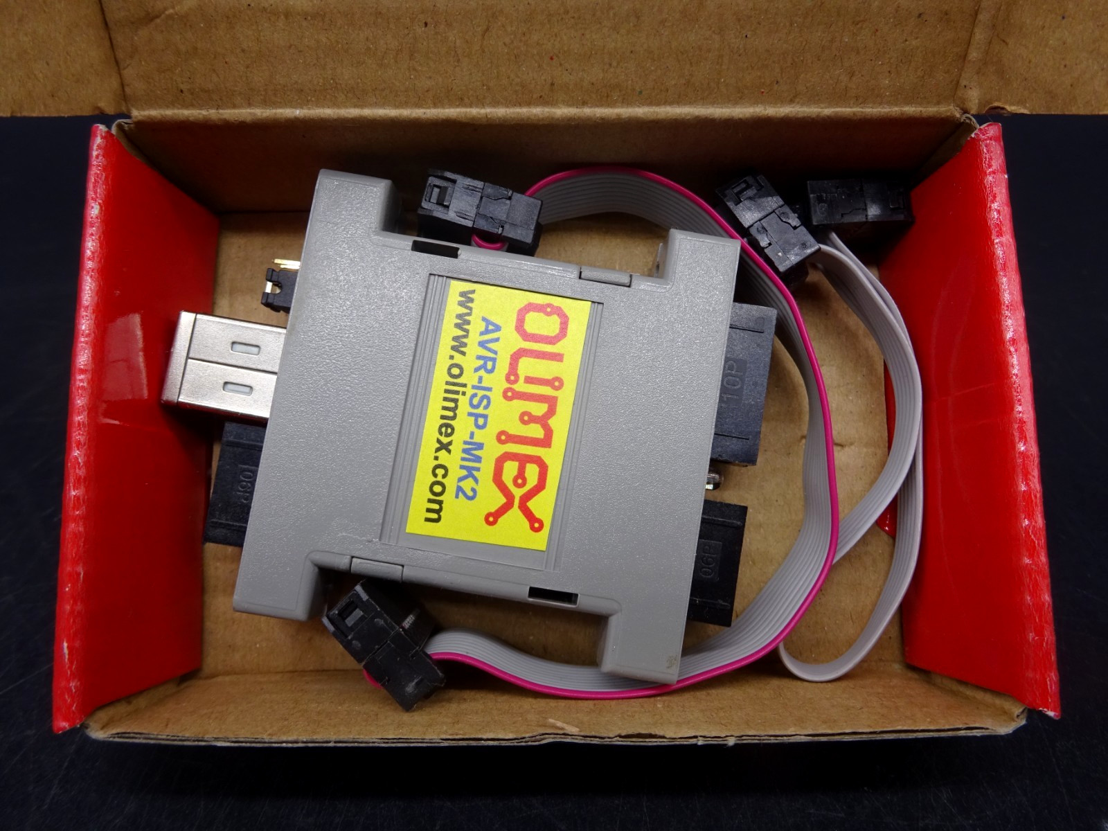 OKIMEX AVR ISP MK2 Programmer, Development Board ARM, AVR, PIC with Box & Cables