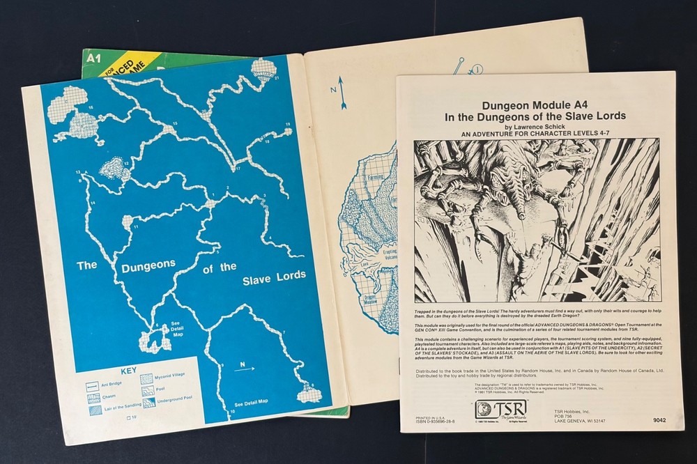 Dungeons & Dragons Advanced D&D Module A1 A4 D2 D3 TSR 1980