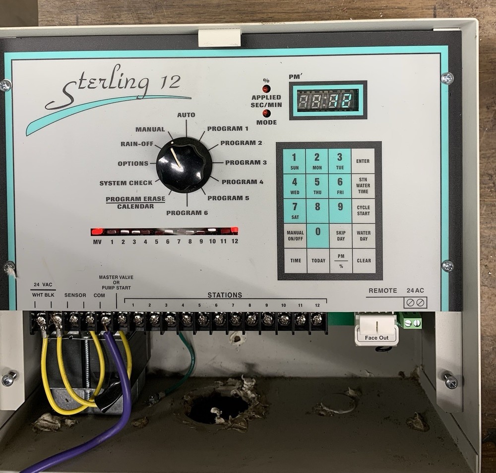 Superior Sterling 12 Station Irrigation Controller, Pre Owned (Used)