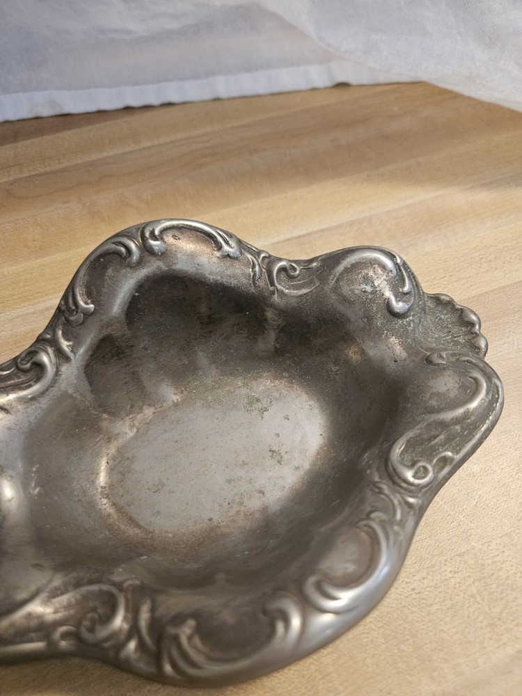 Vintage Sheridan Silver-Plate Candy Dish 7"