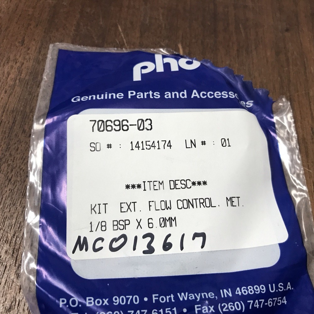 Flow Control Kit 70696-03 PHD 1/8BSP 6mm
