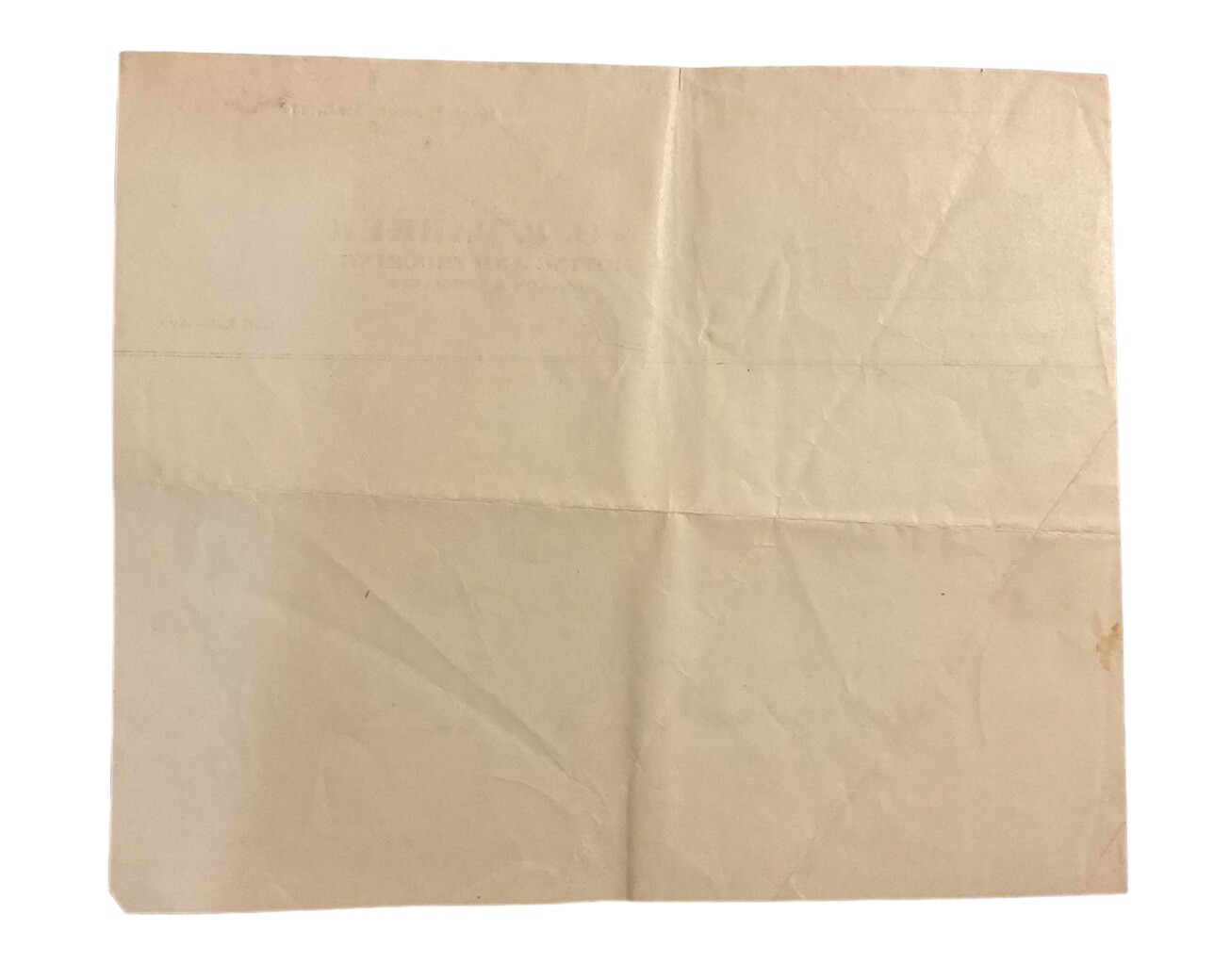 O P Parker Moving Trucking Piano Mover Fort Wayne IN Letterhead Stationery A1