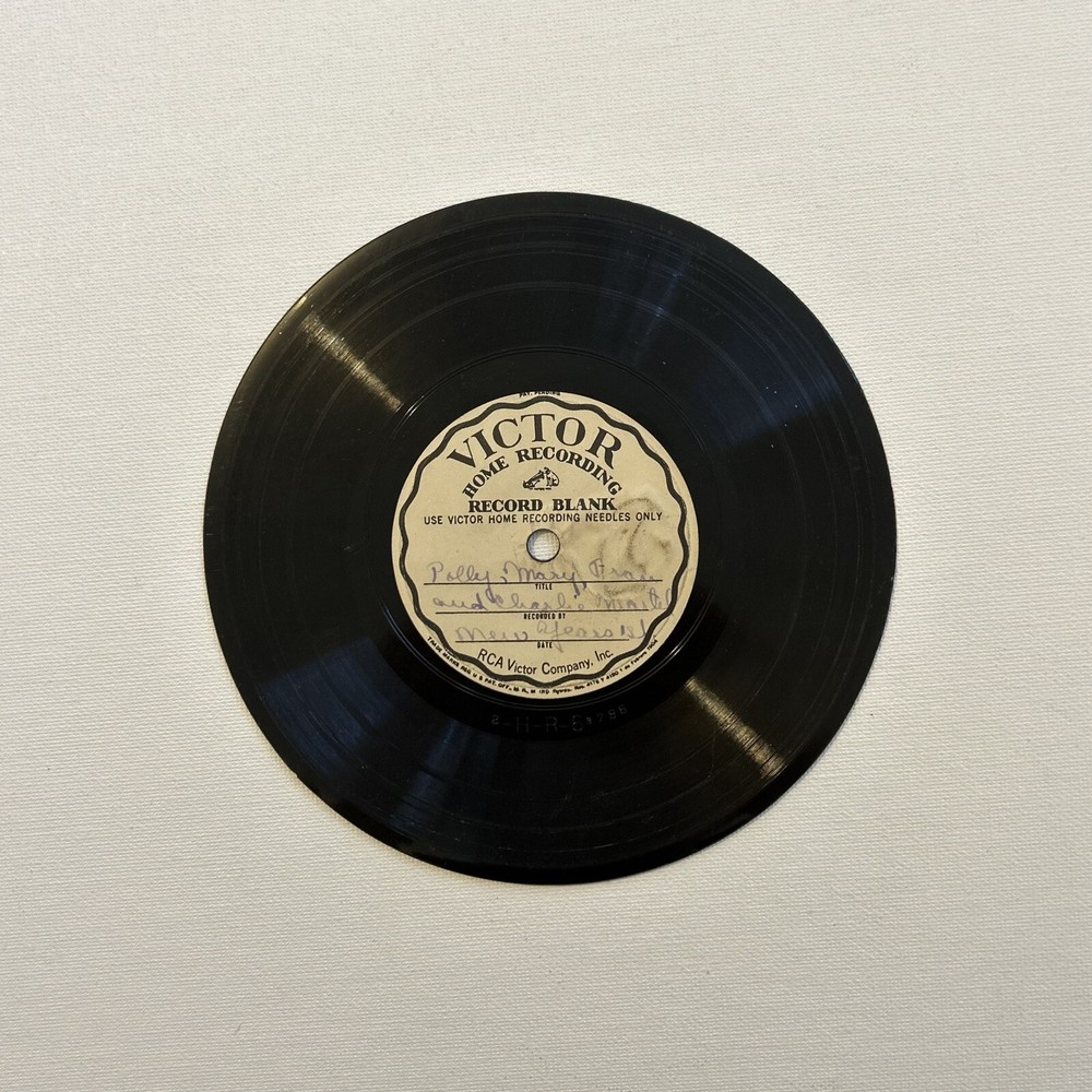 VICTOR HOME RECORDING RECORD BLANK 1930’s