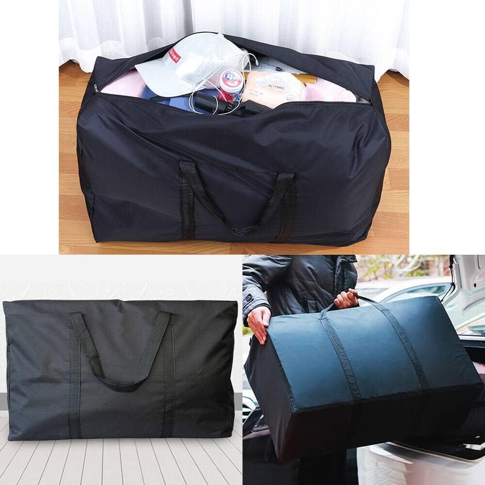 2 Extra Large Moving Bags with Strong Zippers & Carrying Handles Storage Bags